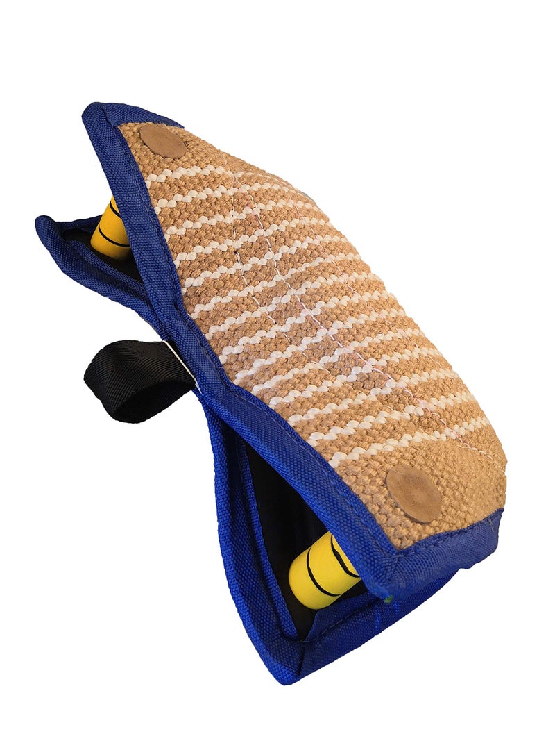 Tealover Dog Bite Pillow Wedge 2 Handles Interactive for Puppies Young Dogs Training Playing Fetching Games - Image 2